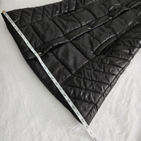 Mossimo Women's Long Black Hooded Puffer‎ Coat Small - Picture 11 of 16